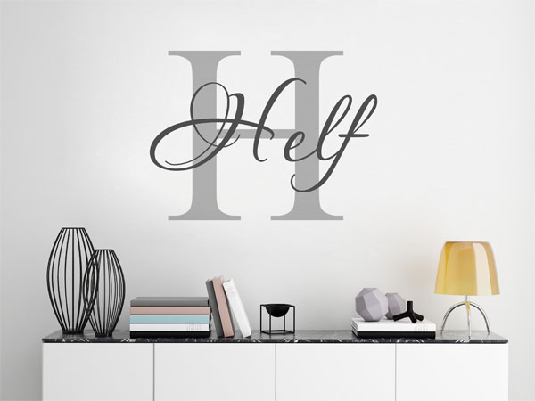 Wandtattoo Helf Nachname