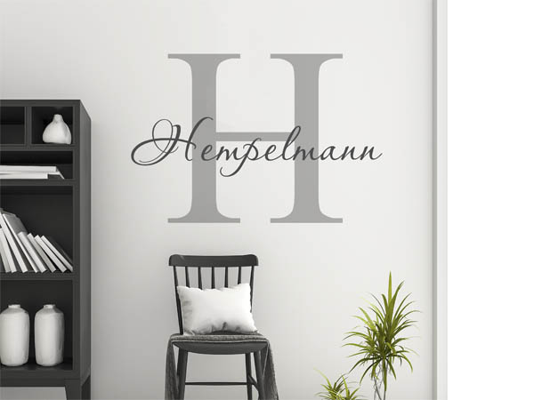 Wandtattoo Hempelmann Nachname