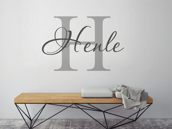 Wandtattoo Henle Nachname