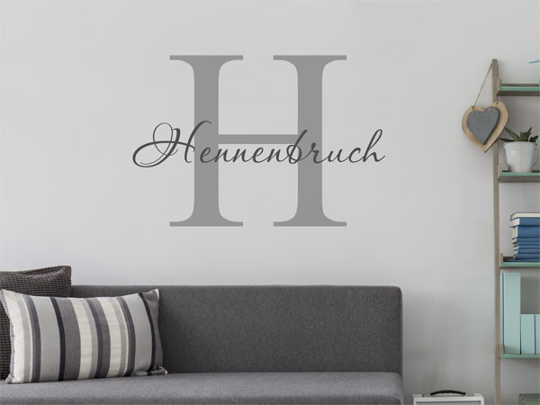 Wandtattoo Hennenbruch Nachname