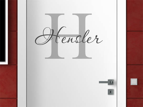 Wandtattoo Hensler Nachname