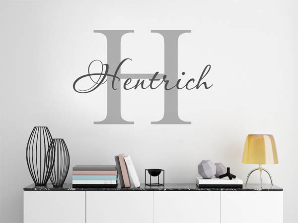 Wandtattoo Hentrich Nachname