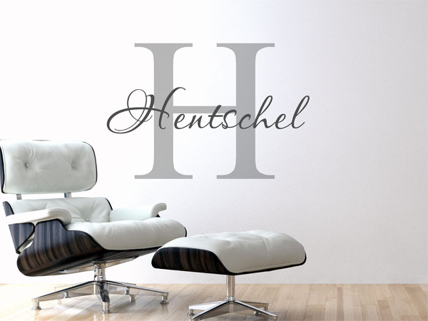 Wandtattoo Hentschel Nachname