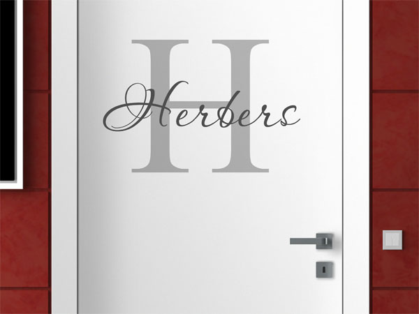 Wandtattoo Herbers Nachname