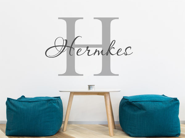 Wandtattoo Hermkes Nachname