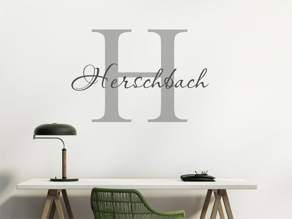 Wandtattoo Herschbach Nachname