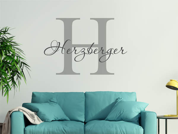 Wandtattoo Herzberger Nachname
