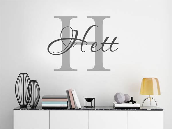 Wandtattoo Hett Nachname