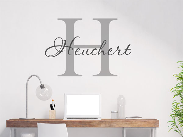 Wandtattoo Heuchert Nachname