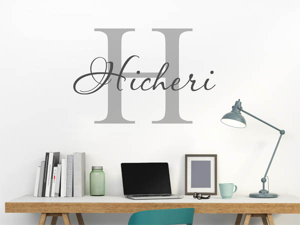 Wandtattoo Hicheri Nachname