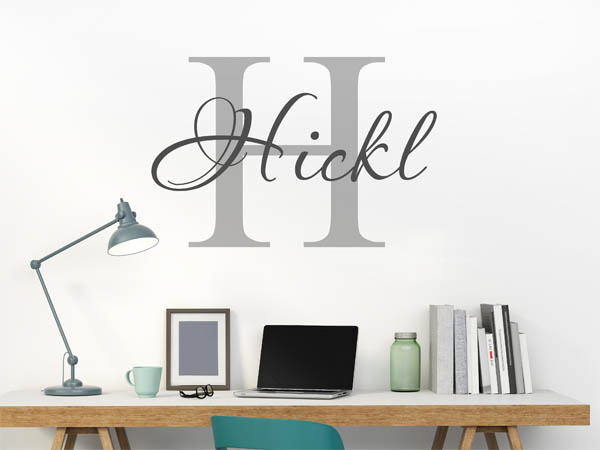 Wandtattoo Hickl Nachname