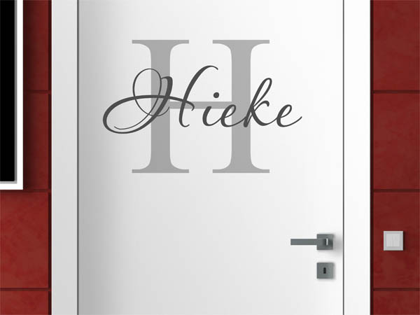 Wandtattoo Hieke Nachname
