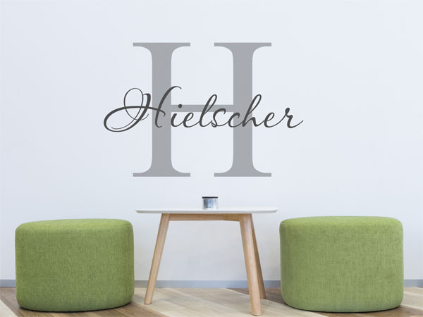 Wandtattoo Hielscher Nachname