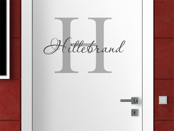 Wandtattoo Hillebrand Nachname