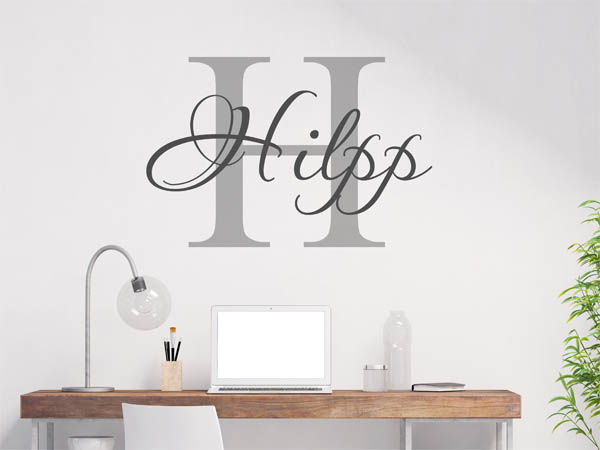 Wandtattoo Hilpp Nachname