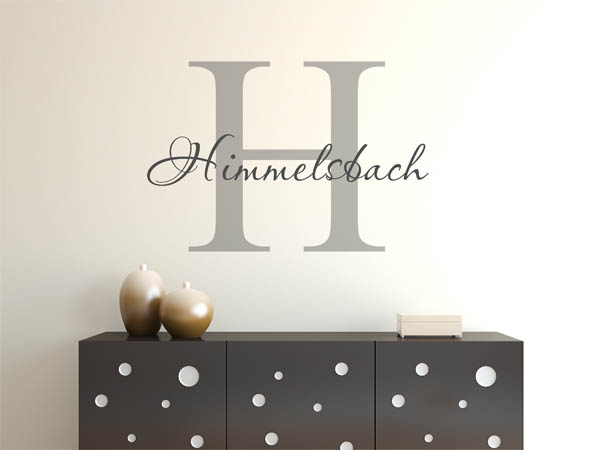 Wandtattoo Himmelsbach Nachname