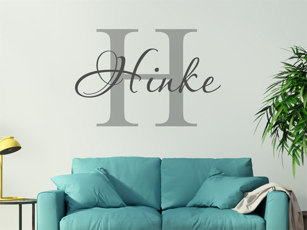Wandtattoo Hinke Nachname