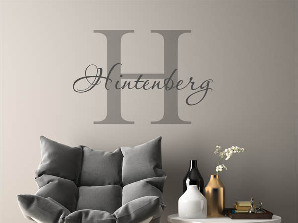 Wandtattoo Hintenberg Nachname