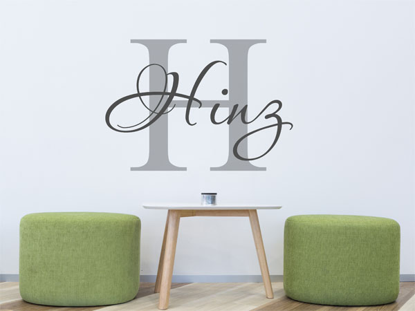 Wandtattoo Hinz Nachname