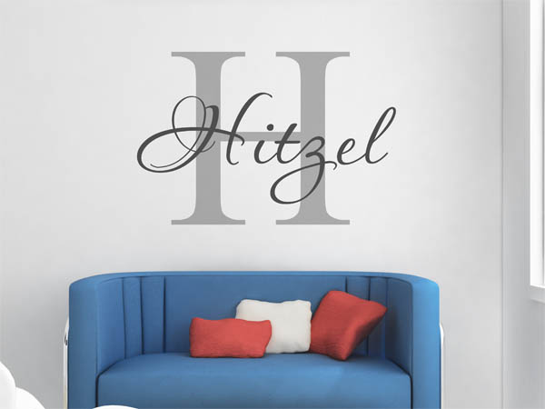 Wandtattoo Hitzel Nachname