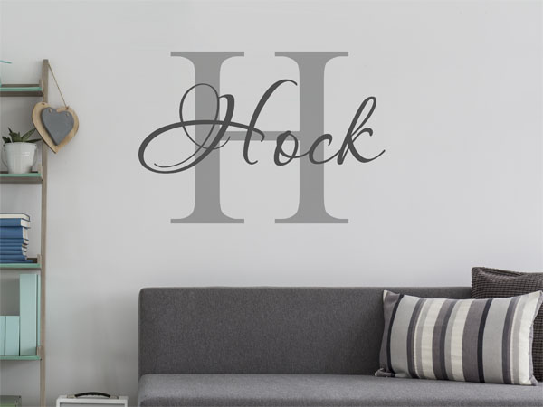 Wandtattoo Hock Nachname