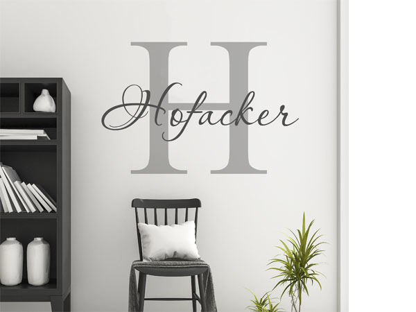 Wandtattoo Hofacker Nachname