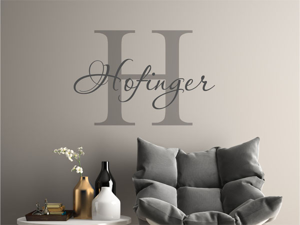 Wandtattoo Hofinger Nachname