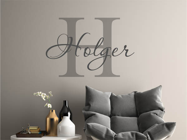 Wandtattoo Holger Nachname