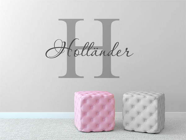 Wandtattoo Holländer Nachname