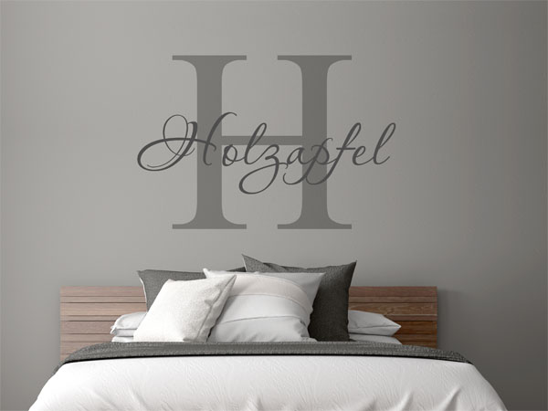 Wandtattoo Holzapfel Nachname