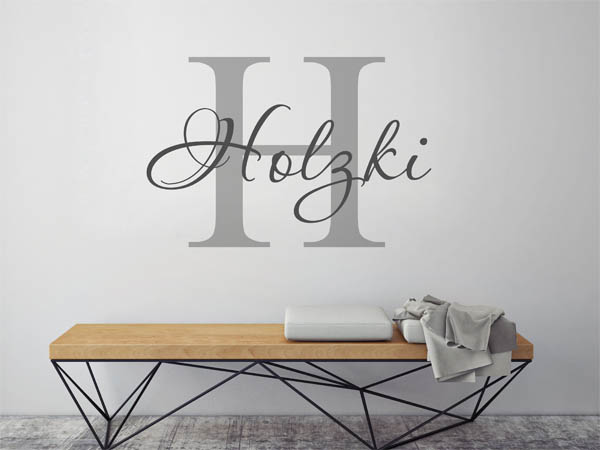 Wandtattoo Holzki Nachname