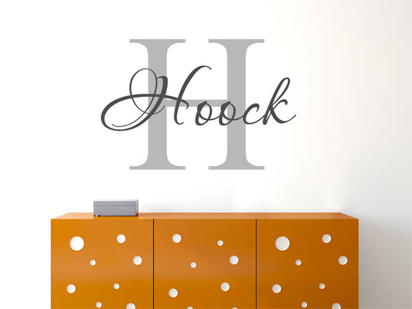 Wandtattoo Hoock Nachname