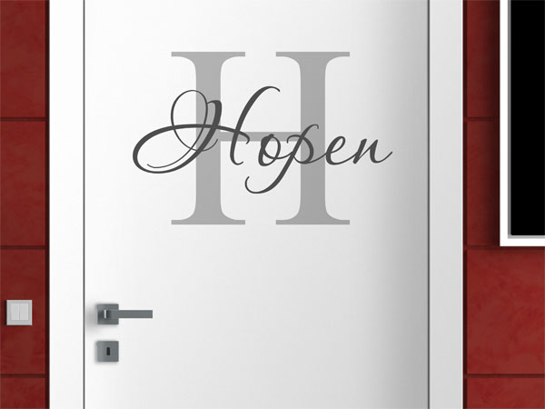 Wandtattoo Hopen Nachname