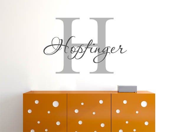 Wandtattoo Hopfinger Nachname