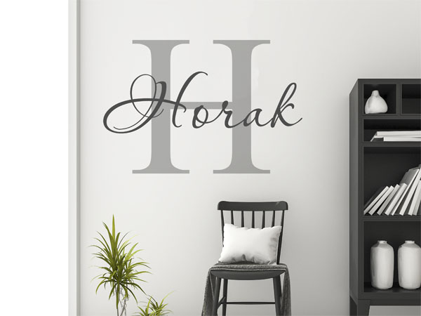 Wandtattoo Horak Nachname