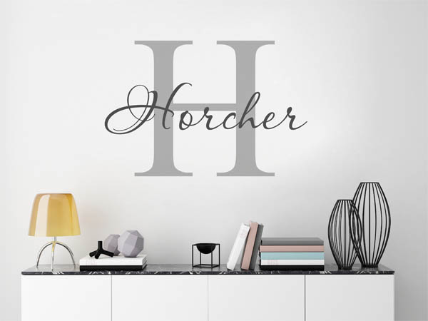 Wandtattoo Horcher Nachname