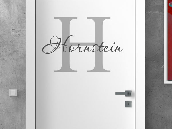 Wandtattoo Hornstein Nachname