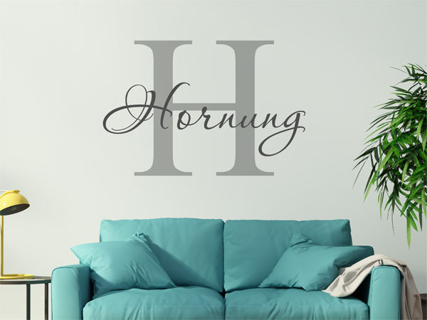Wandtattoo Hornung Nachname