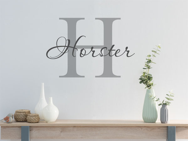 Wandtattoo Horster Nachname