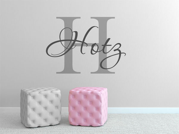 Wandtattoo Hotz Nachname