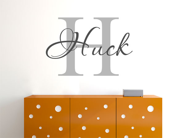 Wandtattoo Huck Nachname