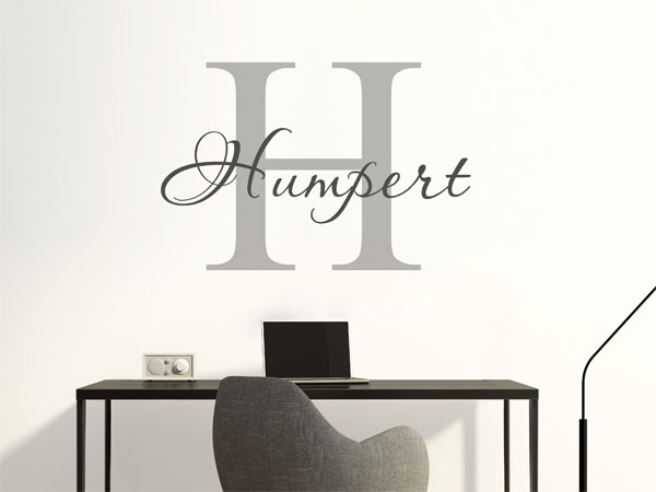 Wandtattoo Humpert Nachname