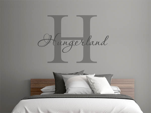 Wandtattoo Hungerland Nachname
