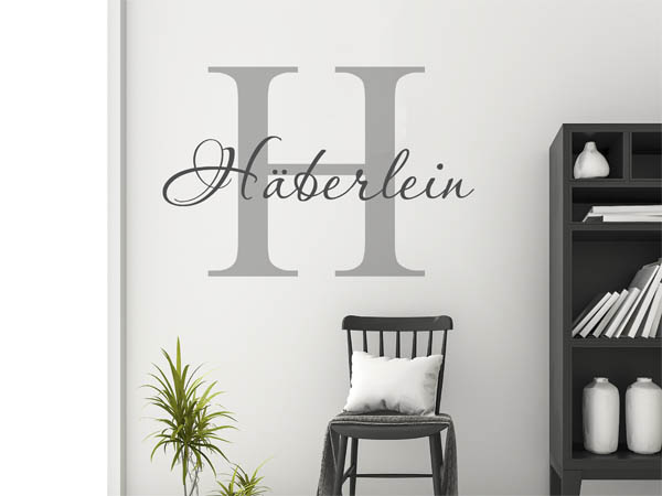 Wandtattoo Häberlein Nachname