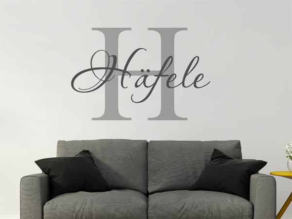 Wandtattoo Häfele Nachname