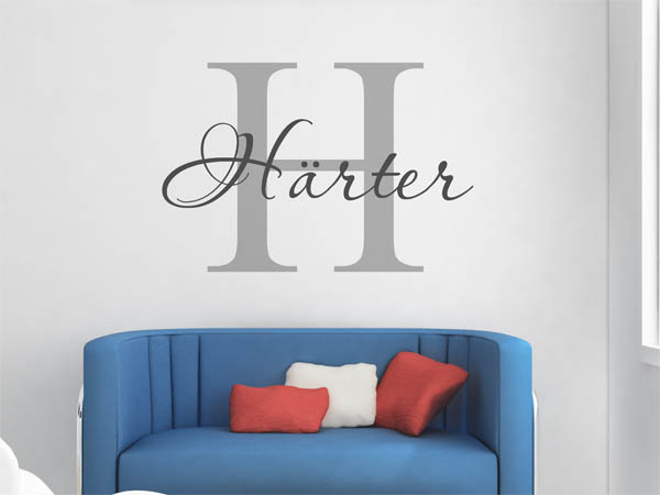 Wandtattoo Härter Nachname