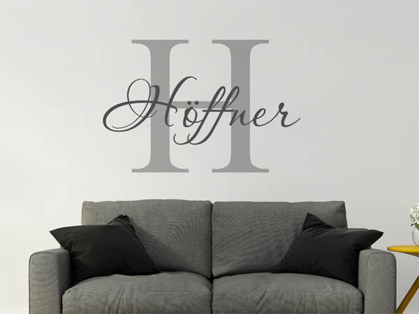 Wandtattoo Höffner Nachname