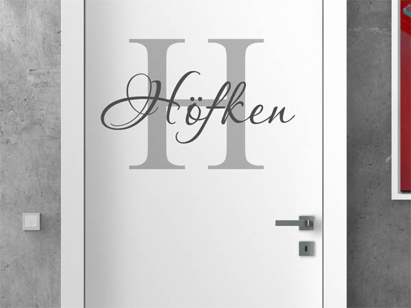Wandtattoo Höfken Nachname