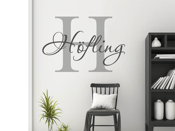 Wandtattoo Höfling Nachname