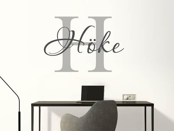 Wandtattoo Höke Nachname
